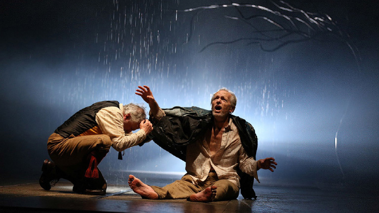 Chicago Shakespeare: Ross Lehman-(left) and Larry Yando in King Lear